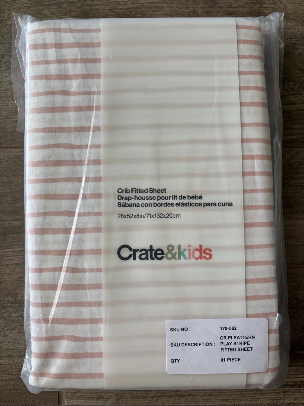 Crate & barrel crib sheet